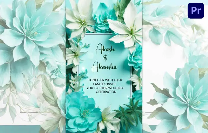 Dynamic 3D Floral Wedding Invitation Instagram Story